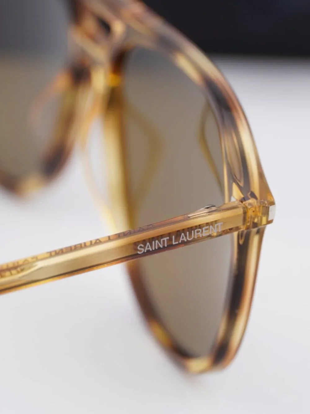 Saint Laurent SL476 003 Aviator Sunglasses - Havana / Brown